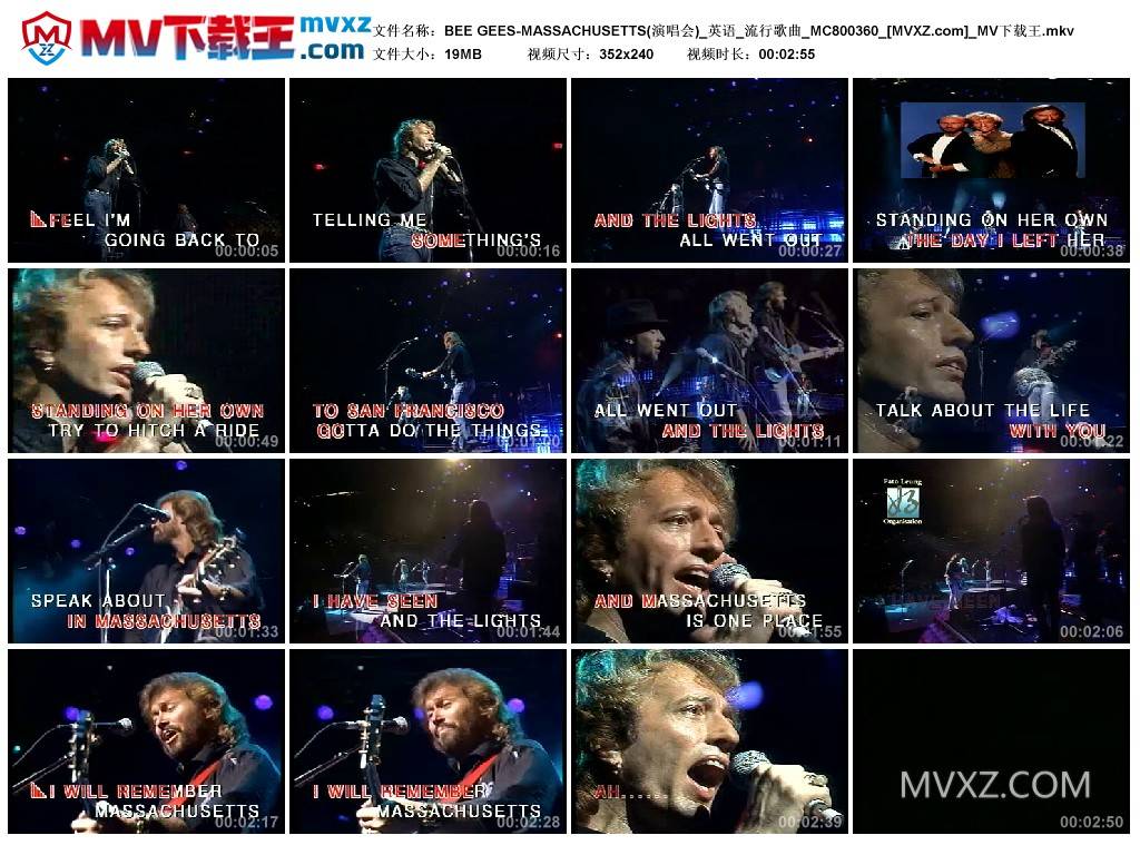 BEE GEES-MASSACHUSETTS(演唱会)_英语_流行歌曲_MC800360